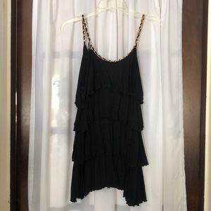 Tiered ruffle tunic/minidress